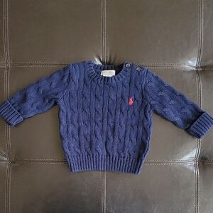 Ralph Lauren Navy Knit Sweater